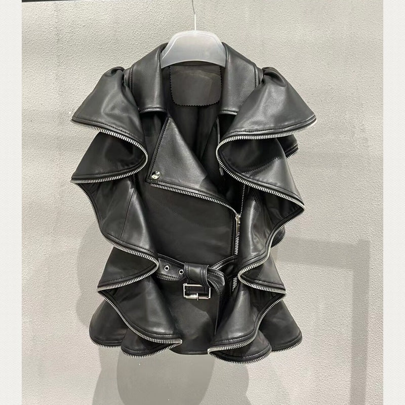 Sheepskin Leather Coat