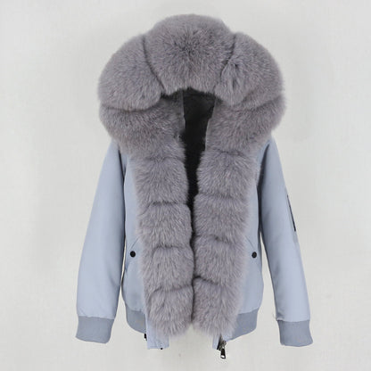 Raccoon Fur Liner Jacket