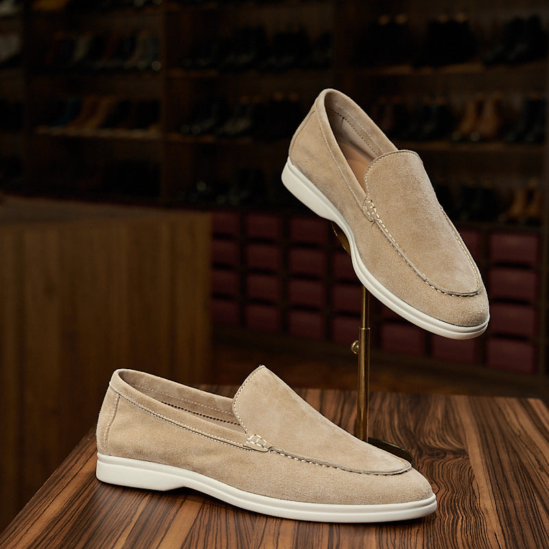 Luxury redefined – timeless sheepskin loafers for the modern man. Italian design