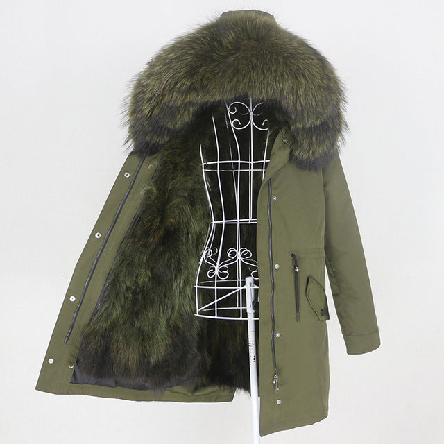 Real Fur Long Parka