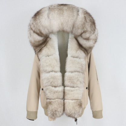 Raccoon Fur Liner Jacket