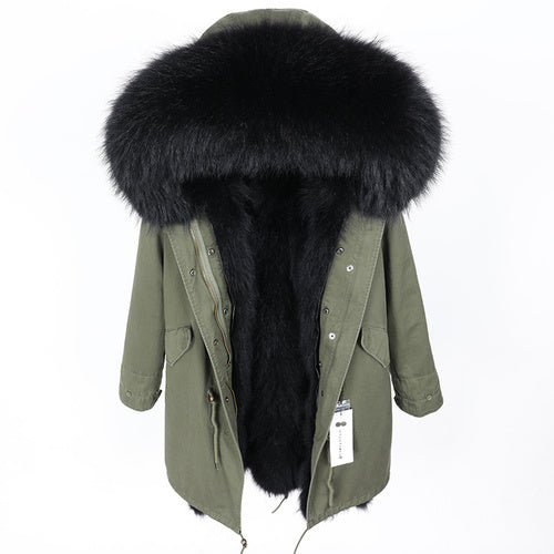 Real Fur Long Parka