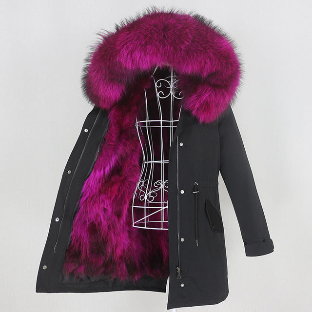 Real Fur Long Parka