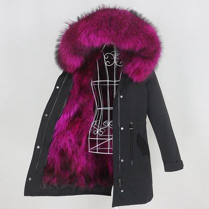 Real Fur Long Parka