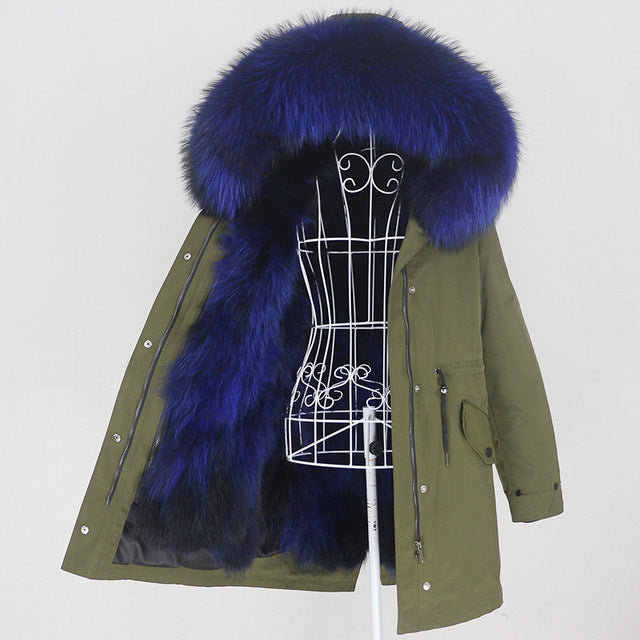 Real Fur Long Parka