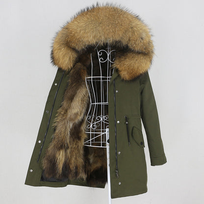 Real Fur Long Parka