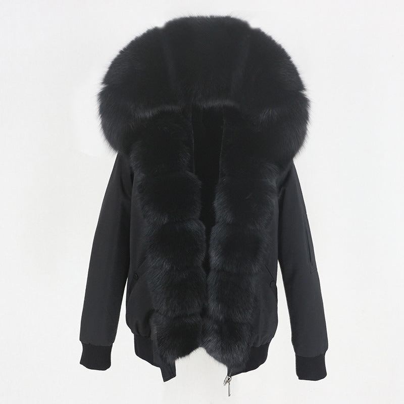 Raccoon Fur Liner Jacket