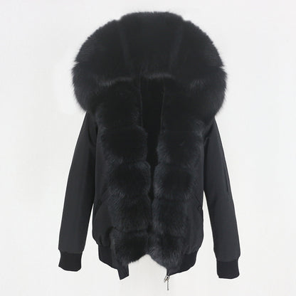 Raccoon Fur Liner Jacket