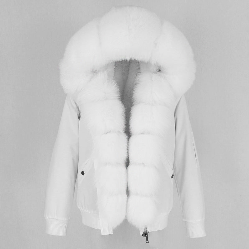 Raccoon Fur Liner Jacket