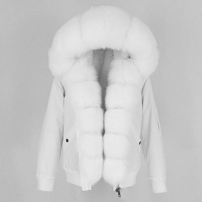 Raccoon Fur Liner Jacket