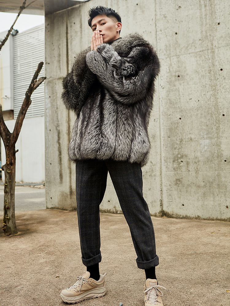 Men's Fox Fur Jacket