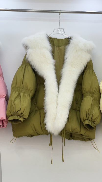 Big Fur Collar Down Jacket