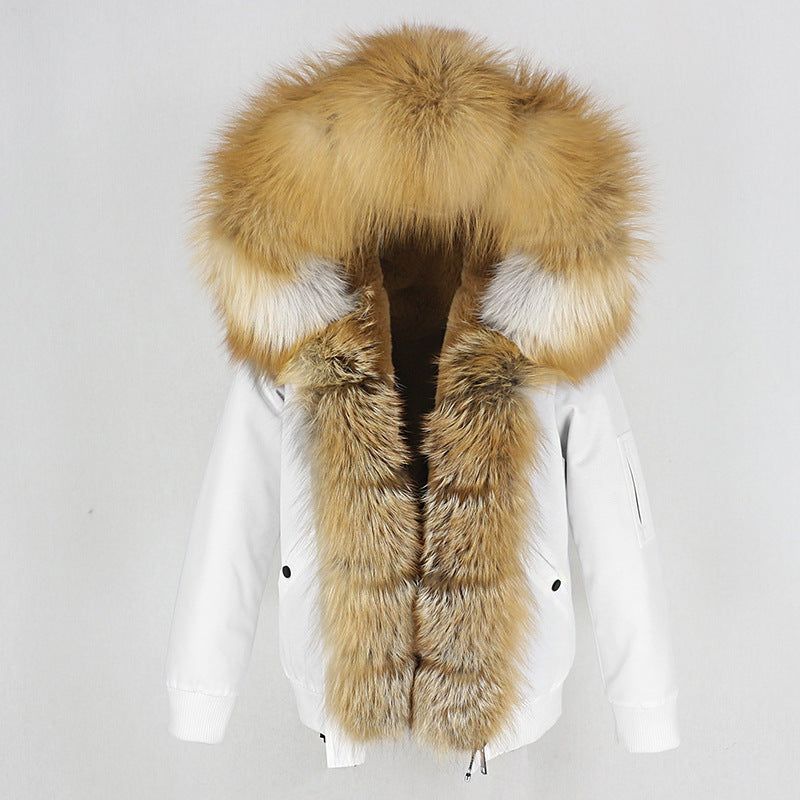 Raccoon Fur Liner Jacket
