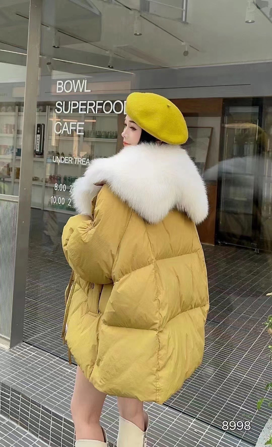 Big Fur Collar Down Jacket