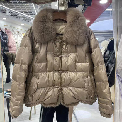 Large Fur Collar Jacket