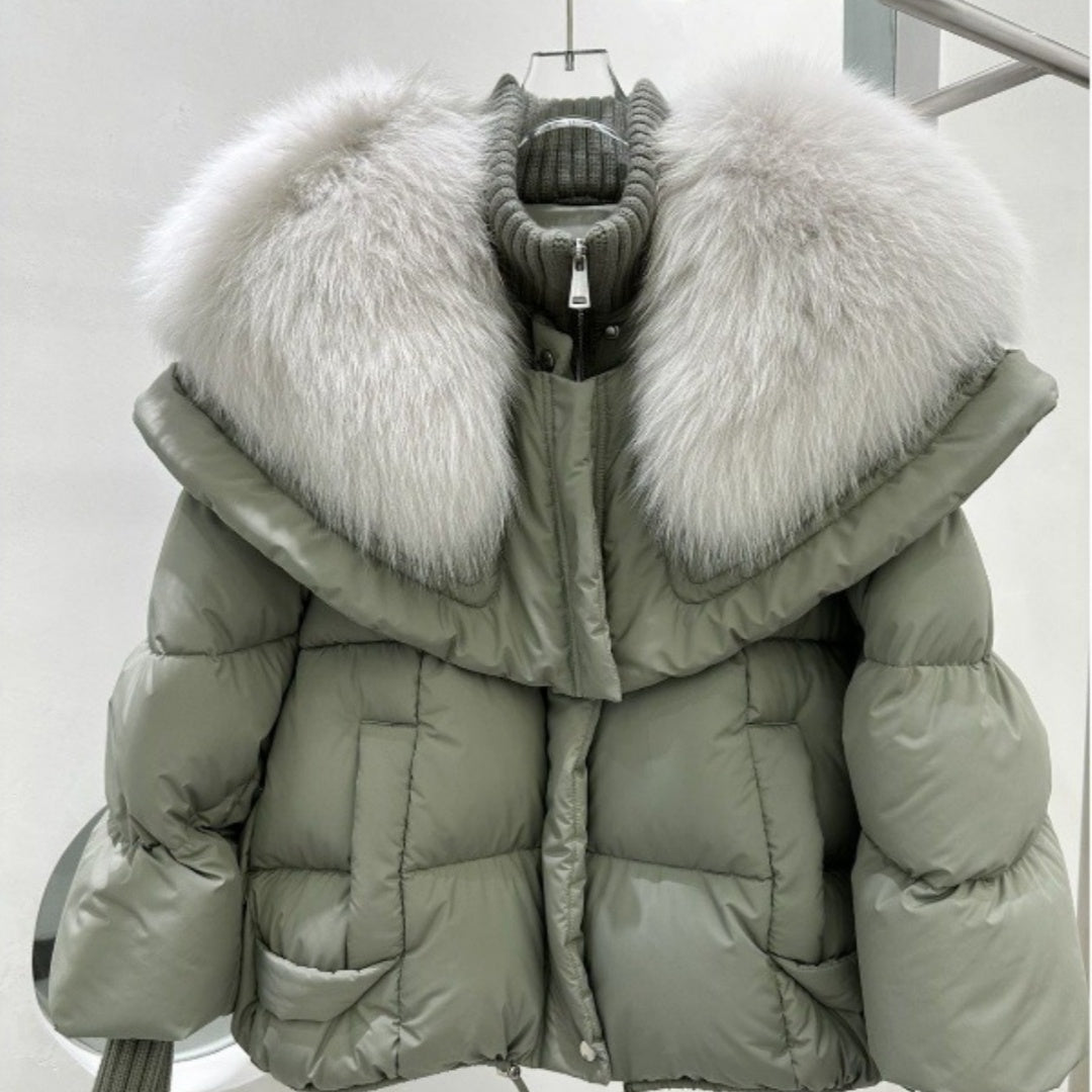 Fox Fur Collar Jacket
