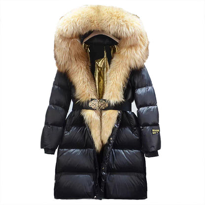 Real Fox Fur Down Jacket