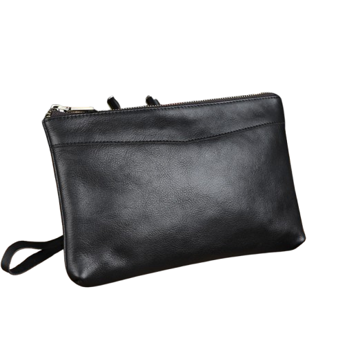 Sac à main tendance en cuir véritable pour homme