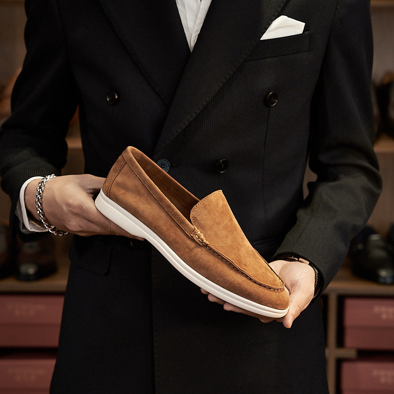 Luxury redefined – timeless sheepskin loafers for the modern man. Italian design