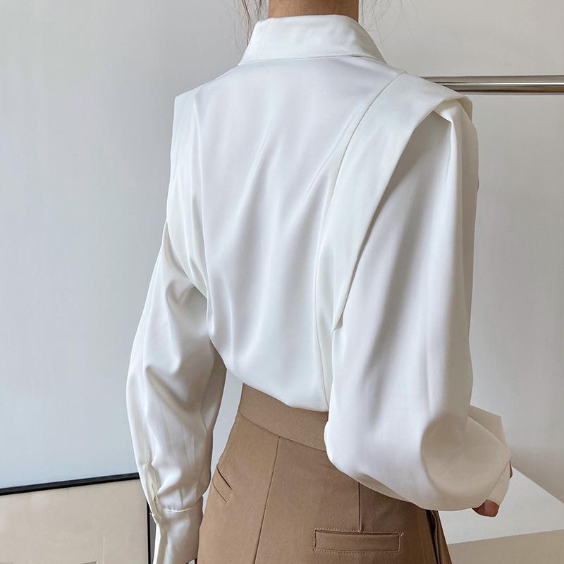 Vintage Satin Ruffled Shirt