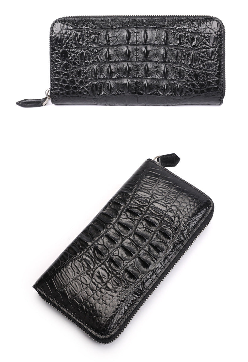Skin Bone Leather Wallet Men's Long Hand