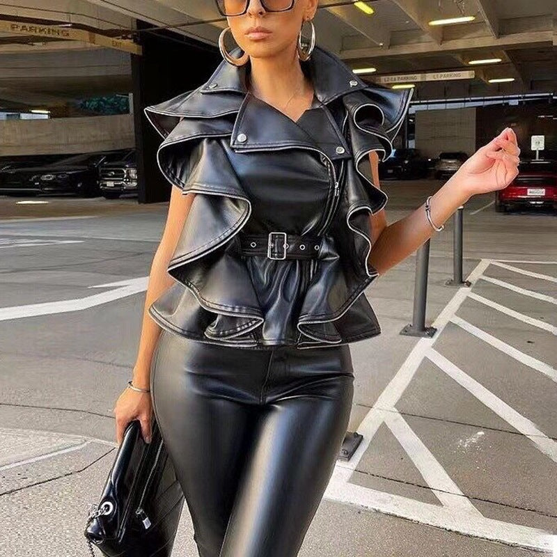 Sheepskin Leather Coat