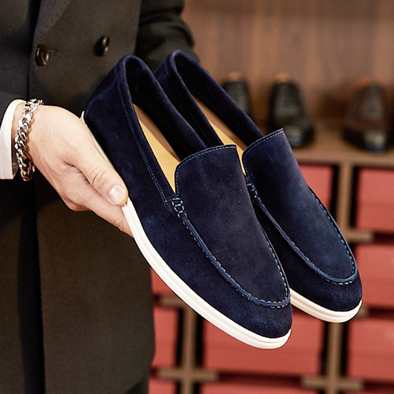 Luxury redefined – timeless sheepskin loafers for the modern man. Italian design