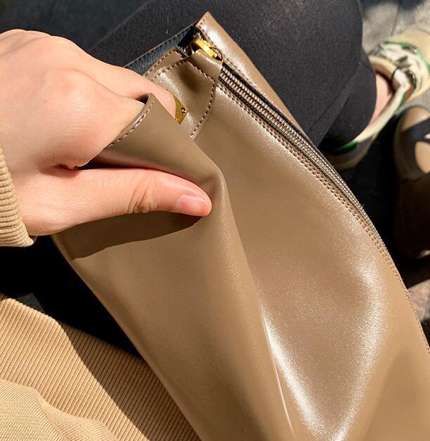 Long But Knee Leather Boots