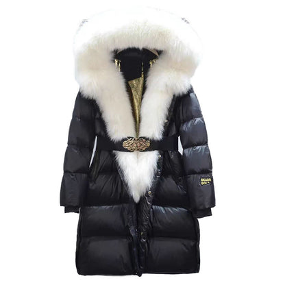 Real Fox Fur Down Jacket
