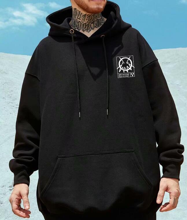 Fashionable And Simple Men's Loose Hooded Sweater