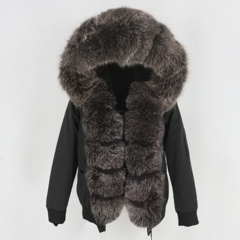 Raccoon Fur Liner Jacket