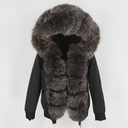 Raccoon Fur Liner Jacket