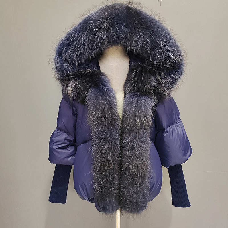 Big Fur Collar Down Jacket