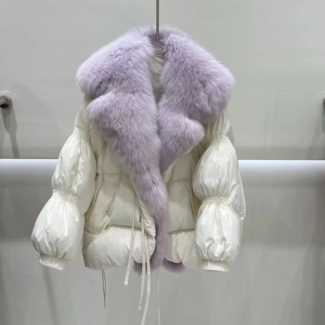 Big Fur Collar Down Jacket