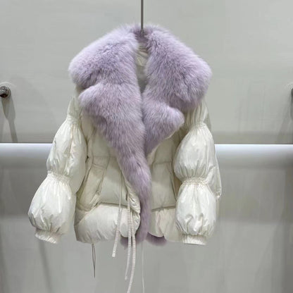 Big Fur Collar Down Jacket