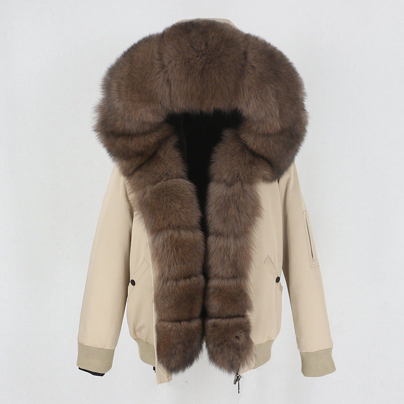 Raccoon Fur Liner Jacket