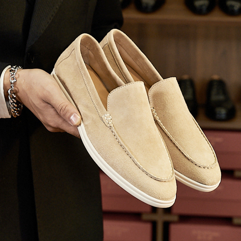 Luxury redefined – timeless sheepskin loafers for the modern man. Italian design