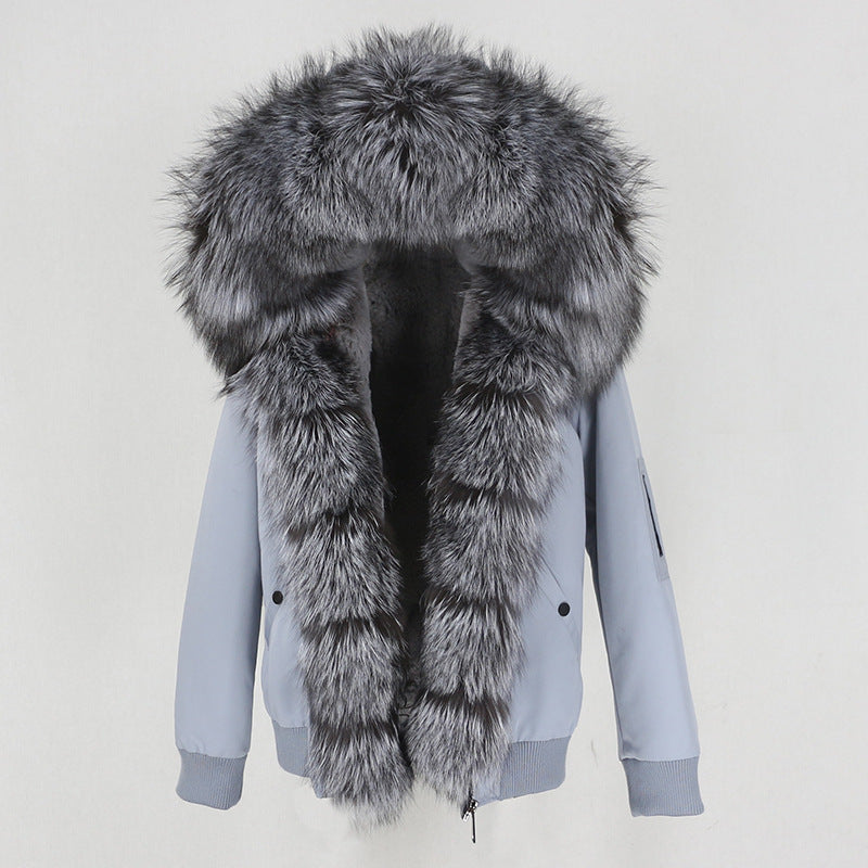 Raccoon Fur Liner Jacket
